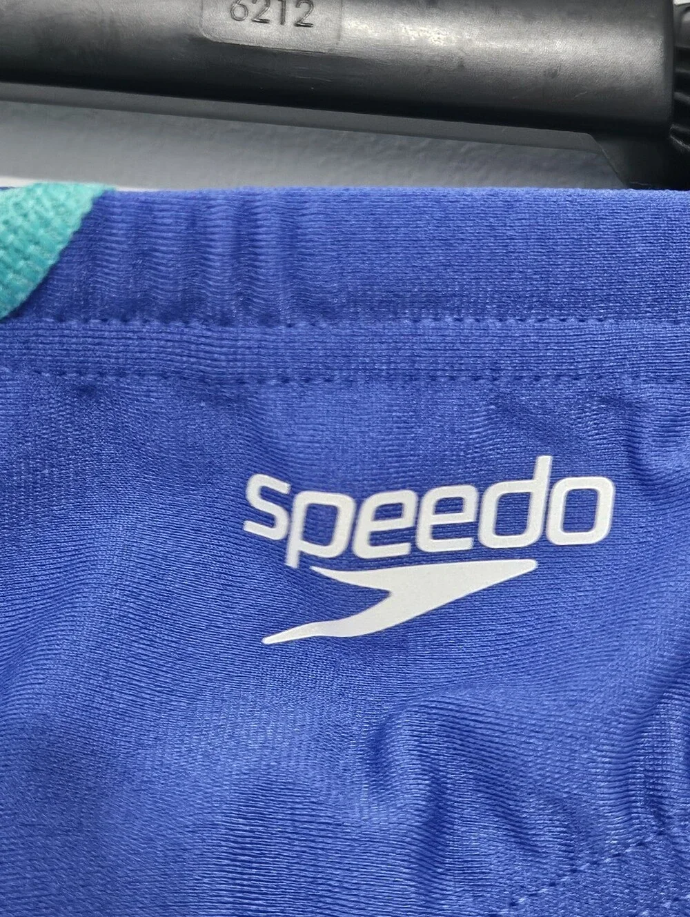 Speedo Eco Endurance Size 28 Boys Mens Swim Trunks with Elastic Drawstring Waist